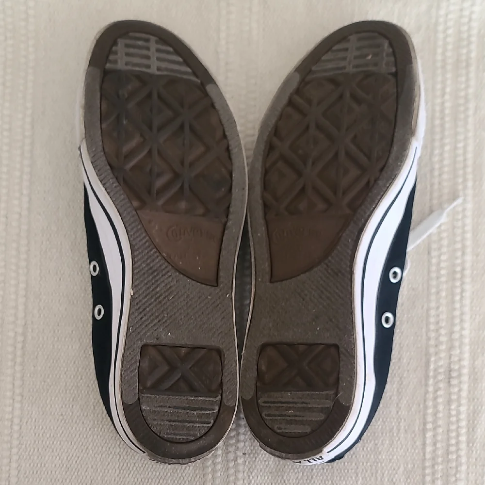 Black and White Canvas Sneakers - Picture 4 of 6